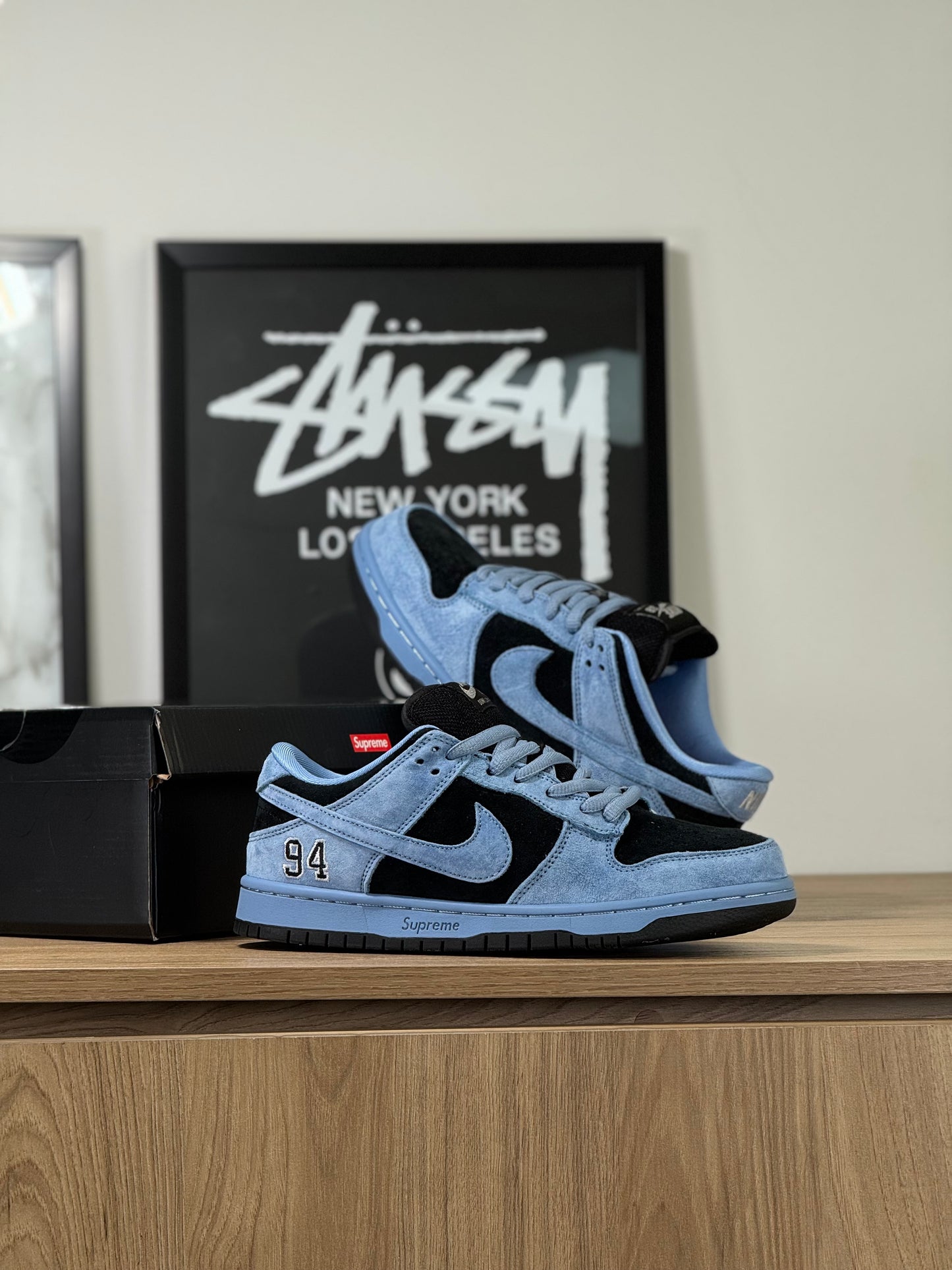 Nike Sb Dunk Low 94 Ocean Fog x Supreme