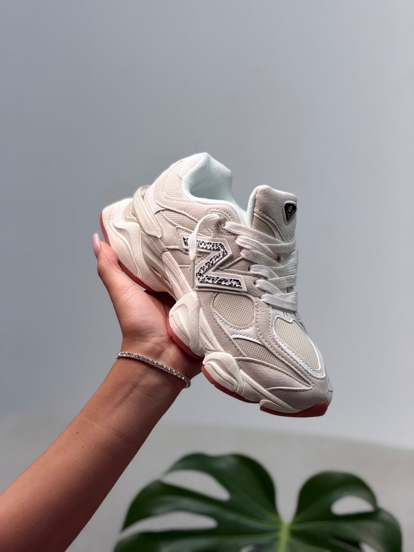 New Balance 9060 Sail Animal Print