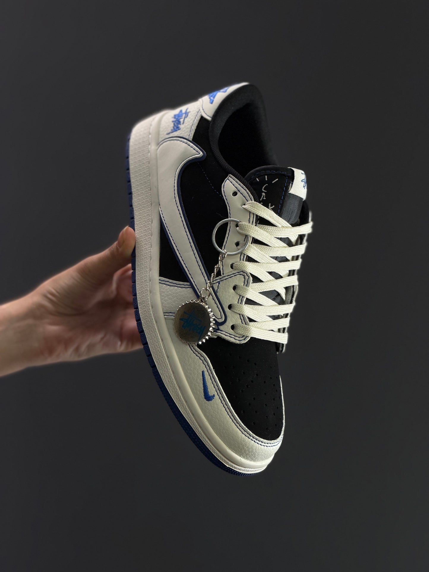 Air Jordan 1 Low Travis Custom x Stussy