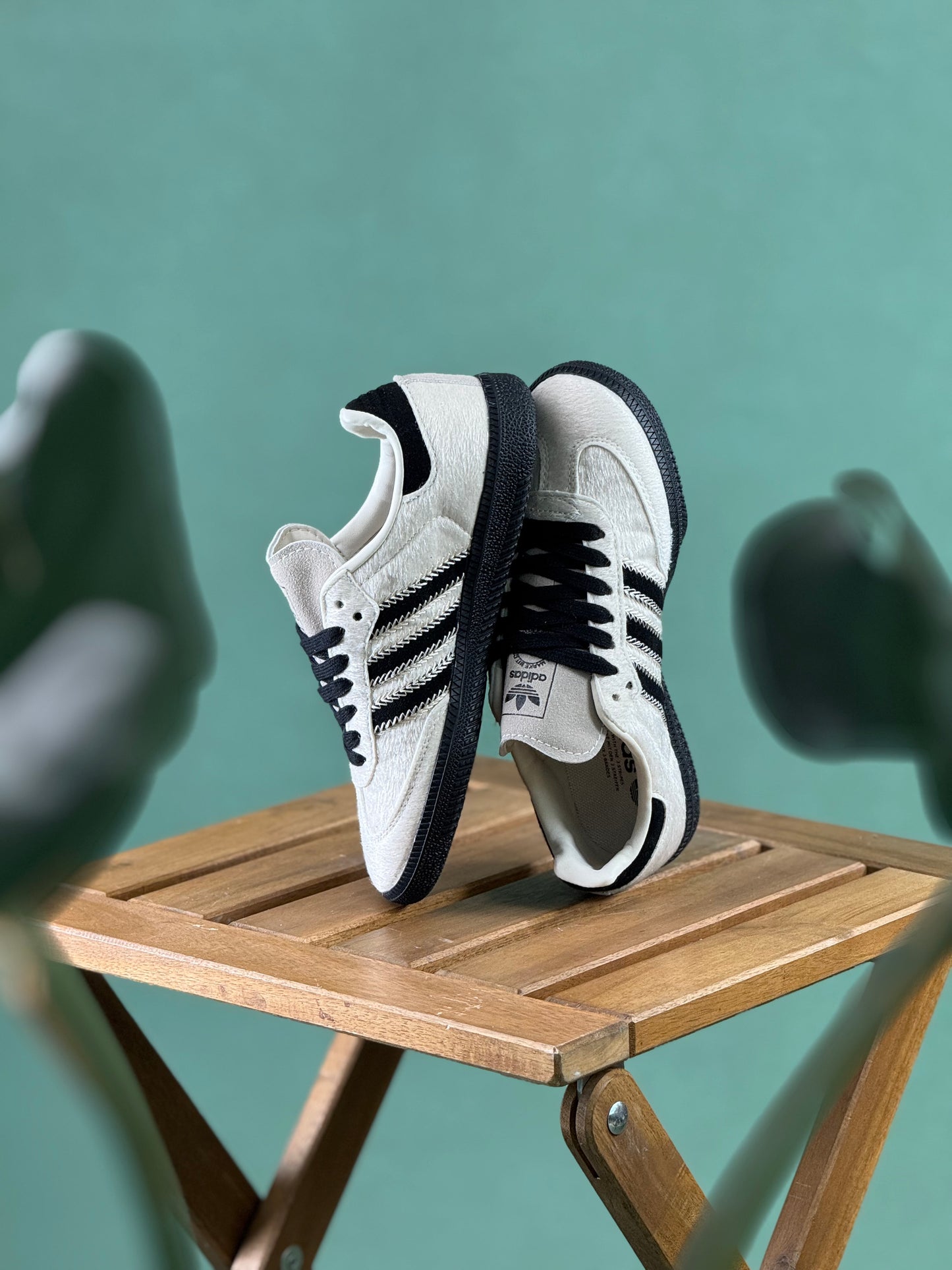 Adidas Samba White Hair