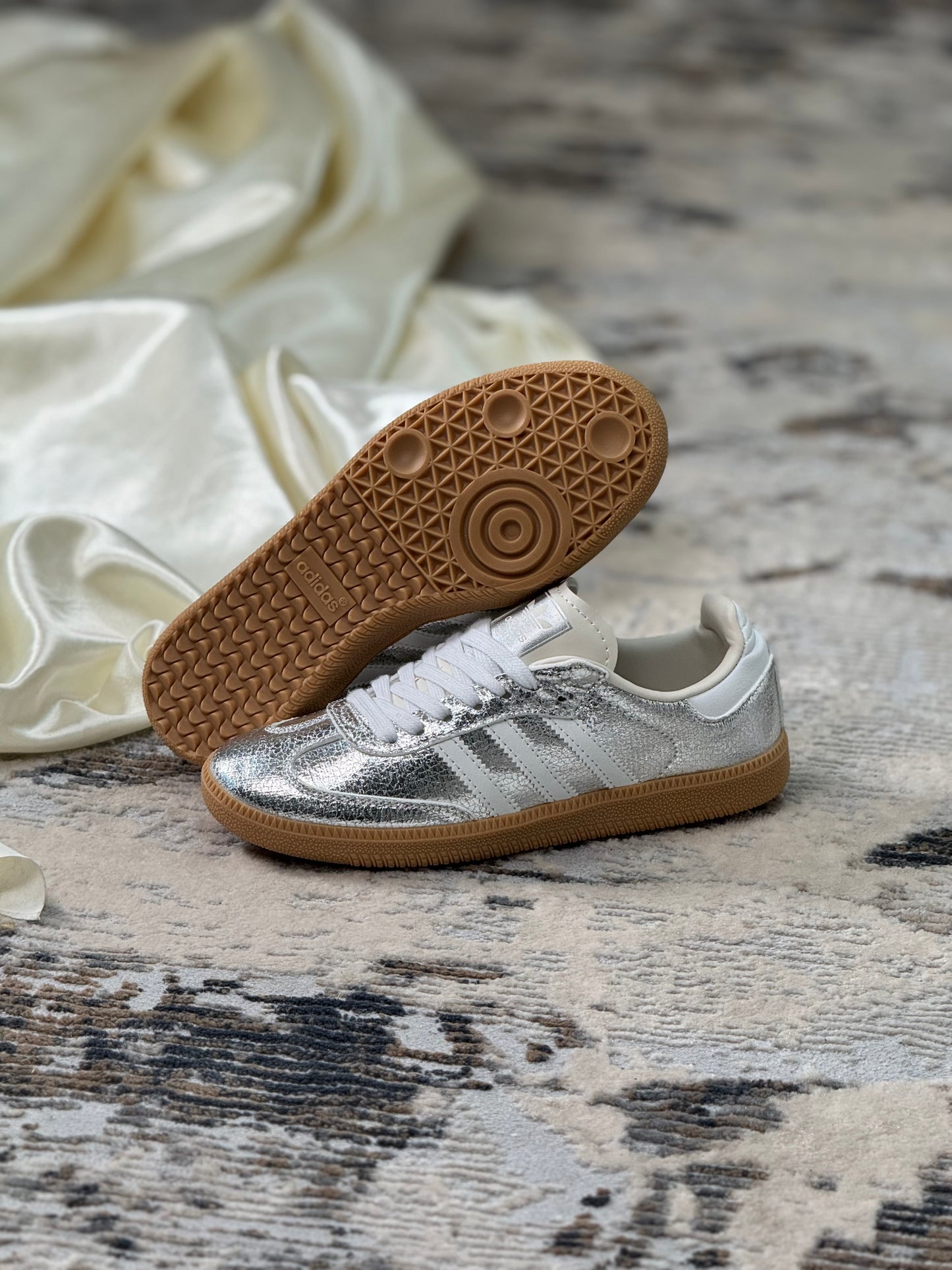Adidas Samba Silver Metallic