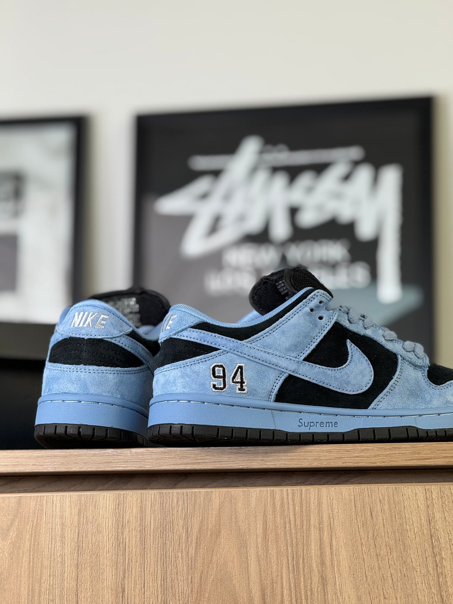 Nike Sb Dunk Low 94 Ocean Fog x Supreme