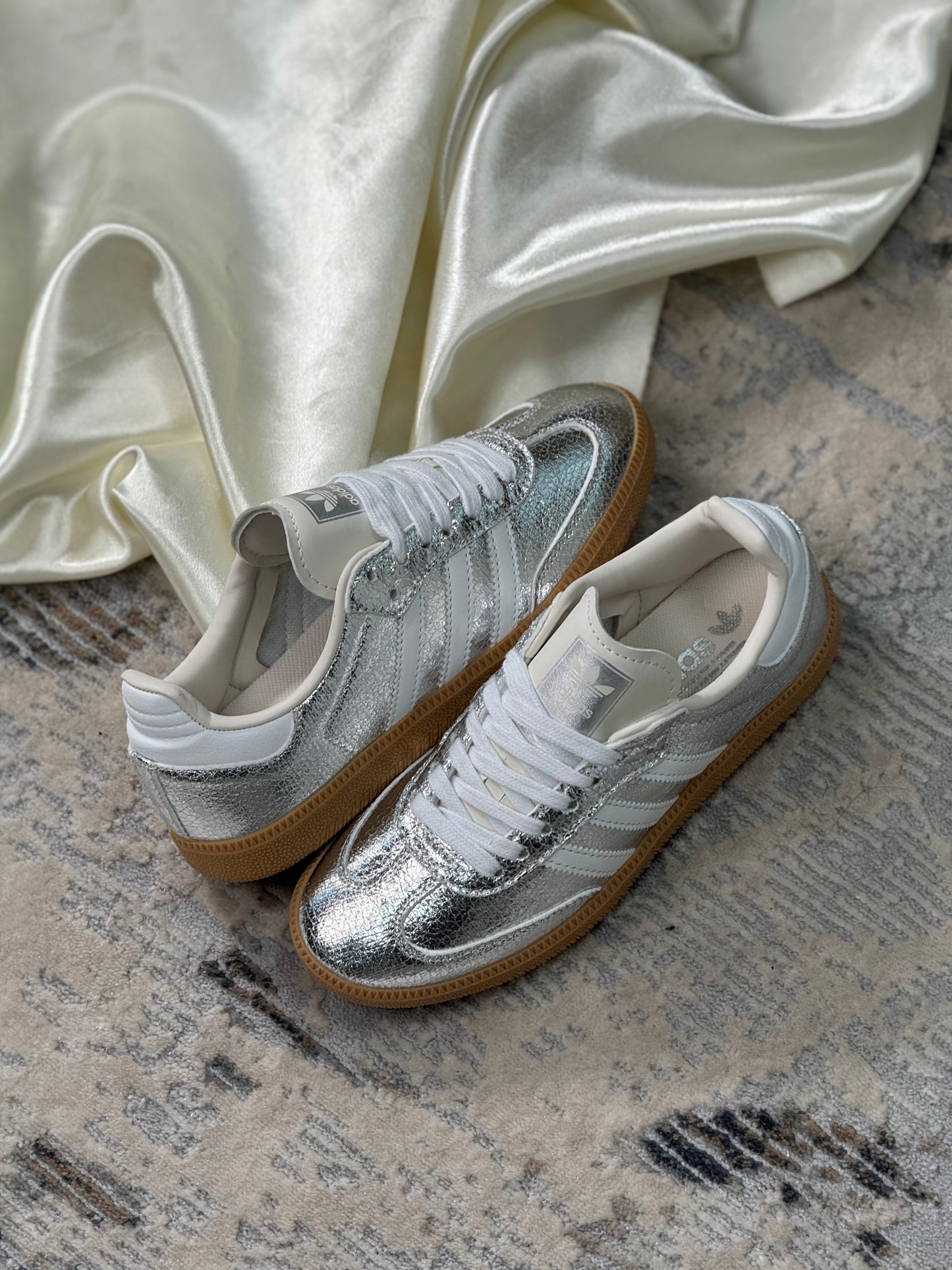 Adidas Samba Silver Metallic