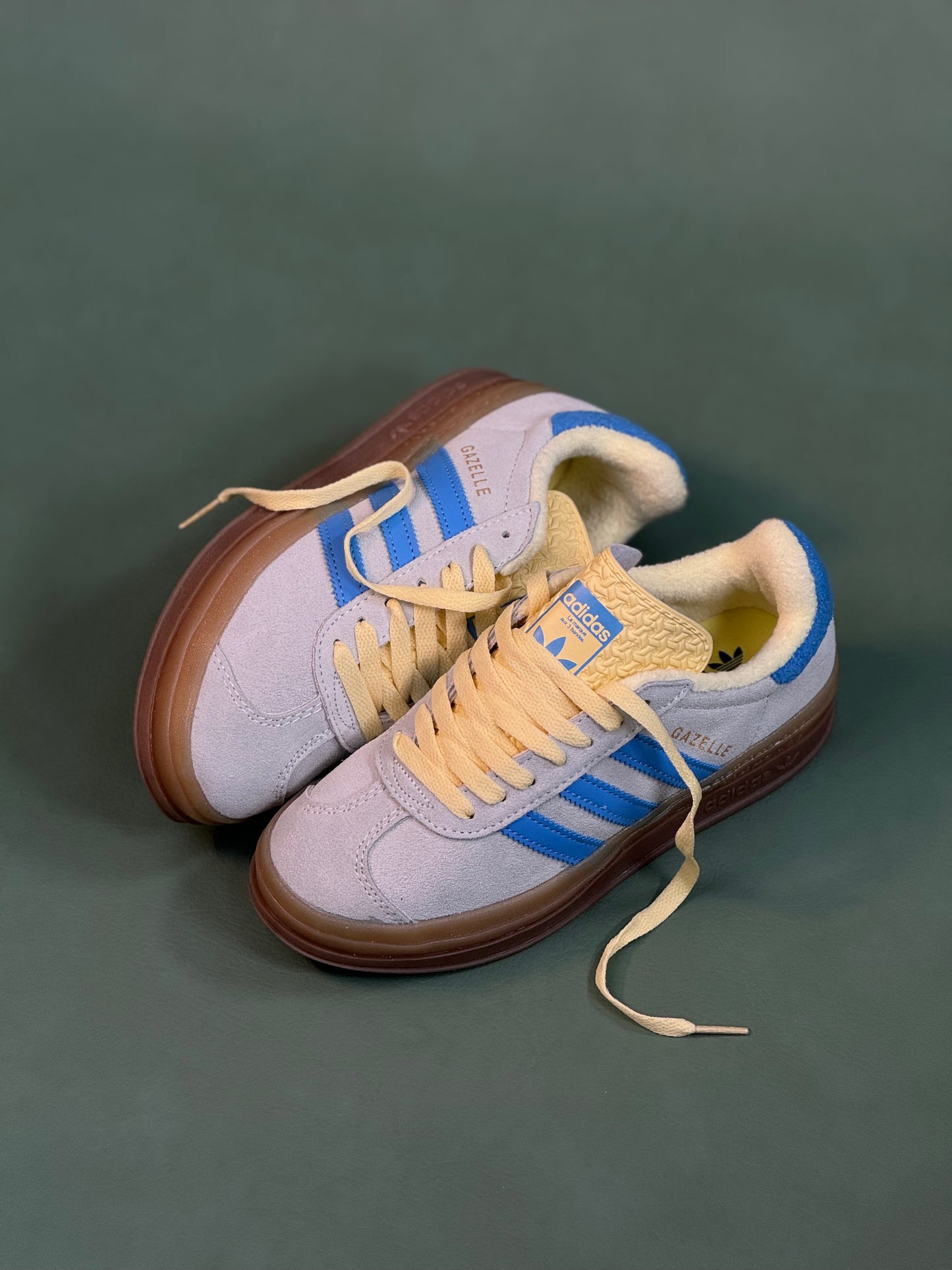 Adidas Gazelle Bold Almost Blue Yellow
