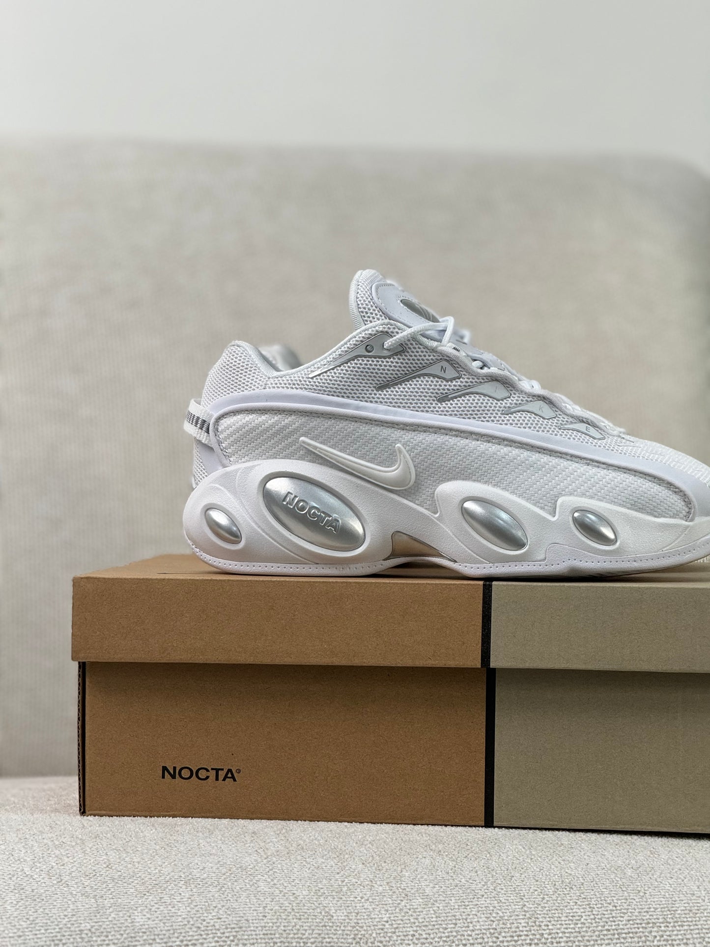 Nike NOCTA Glide Drake White Chrome