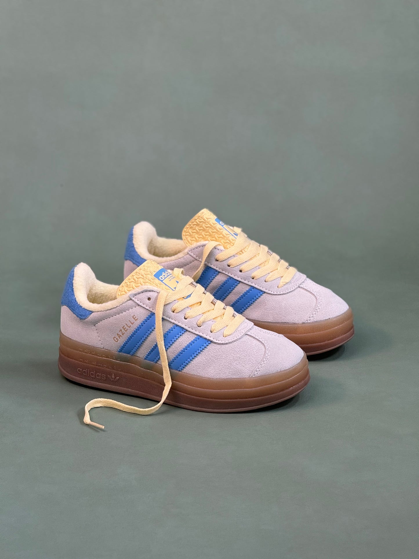 Adidas Gazelle Bold Almost Blue Yellow