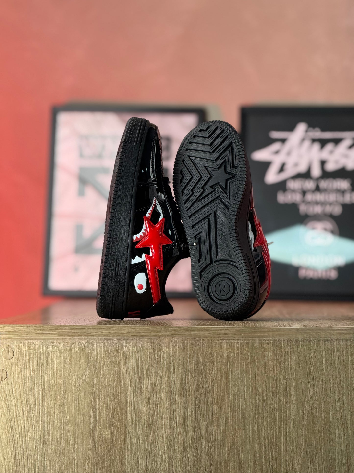A Bathing Ape BAPE Sta Low Shark Black