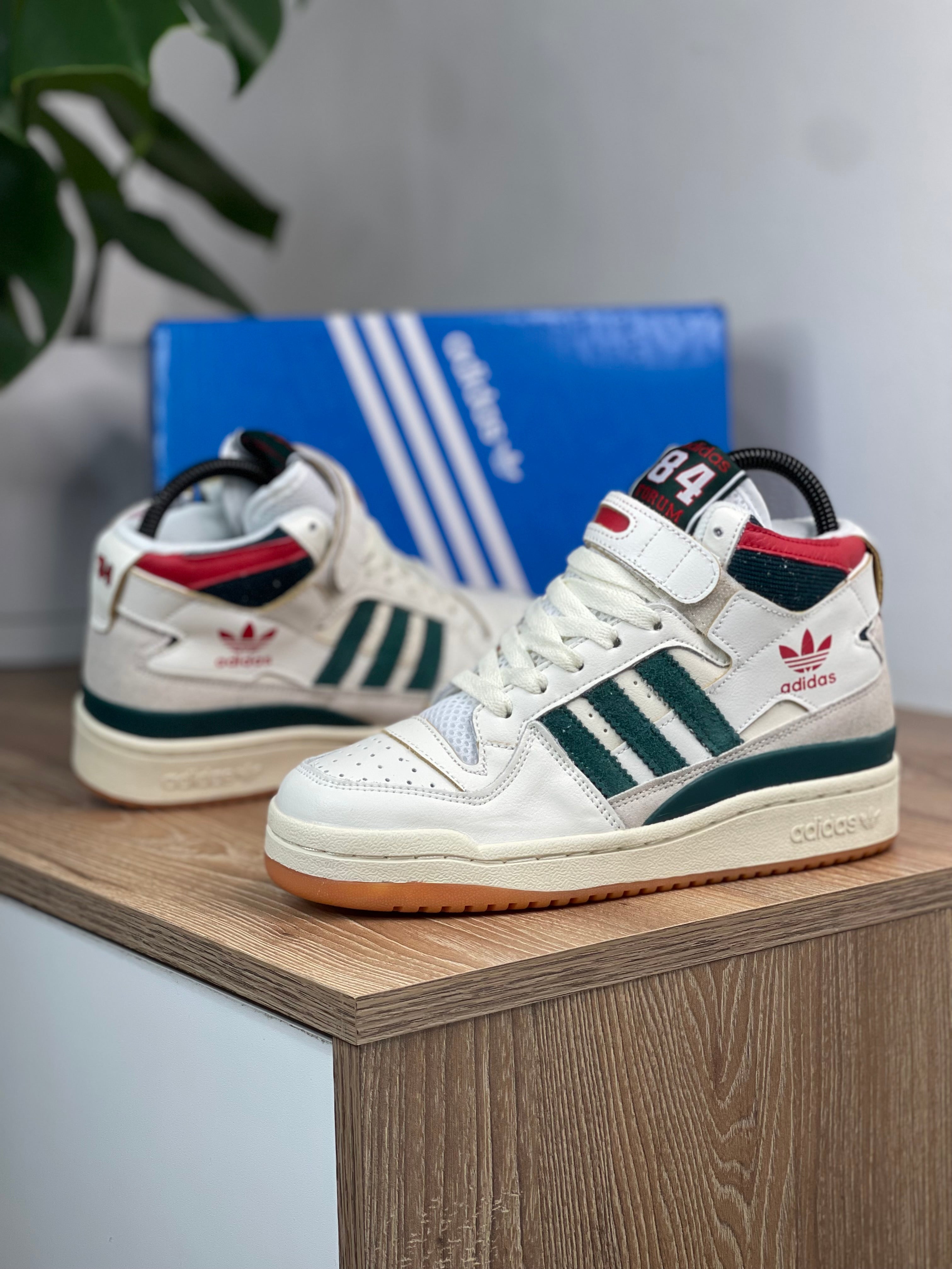 adidas Forum 84 High Collegiate Green Red - Main Image