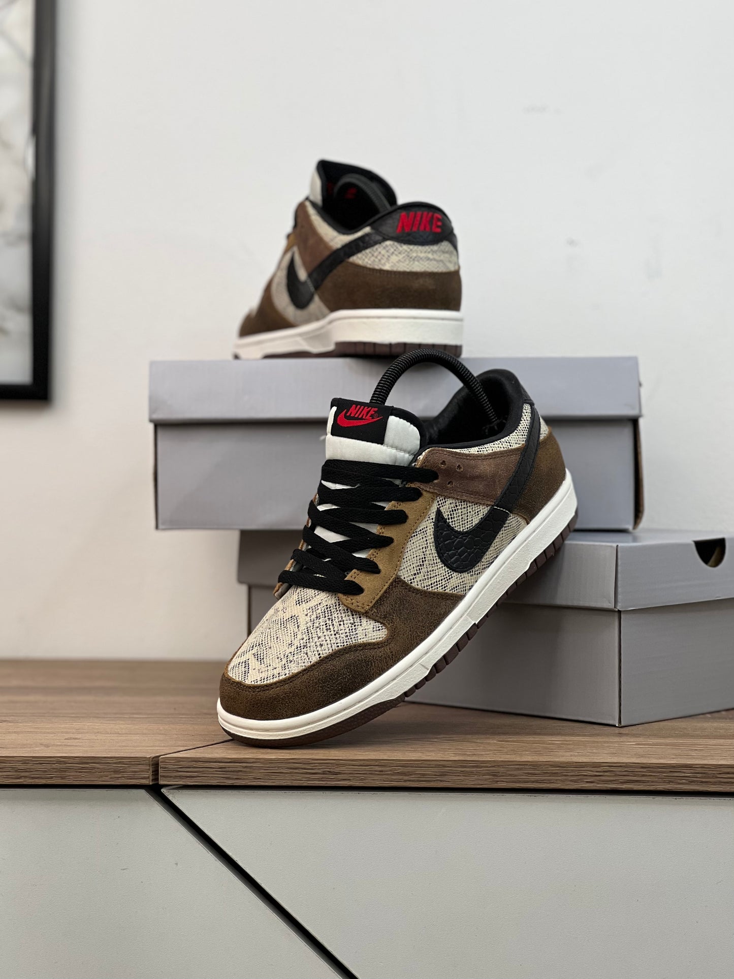 Nike Dunk Low Premium Brown Snakeskin