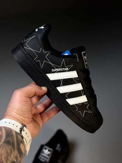 Adidas Superstar Black White Stars