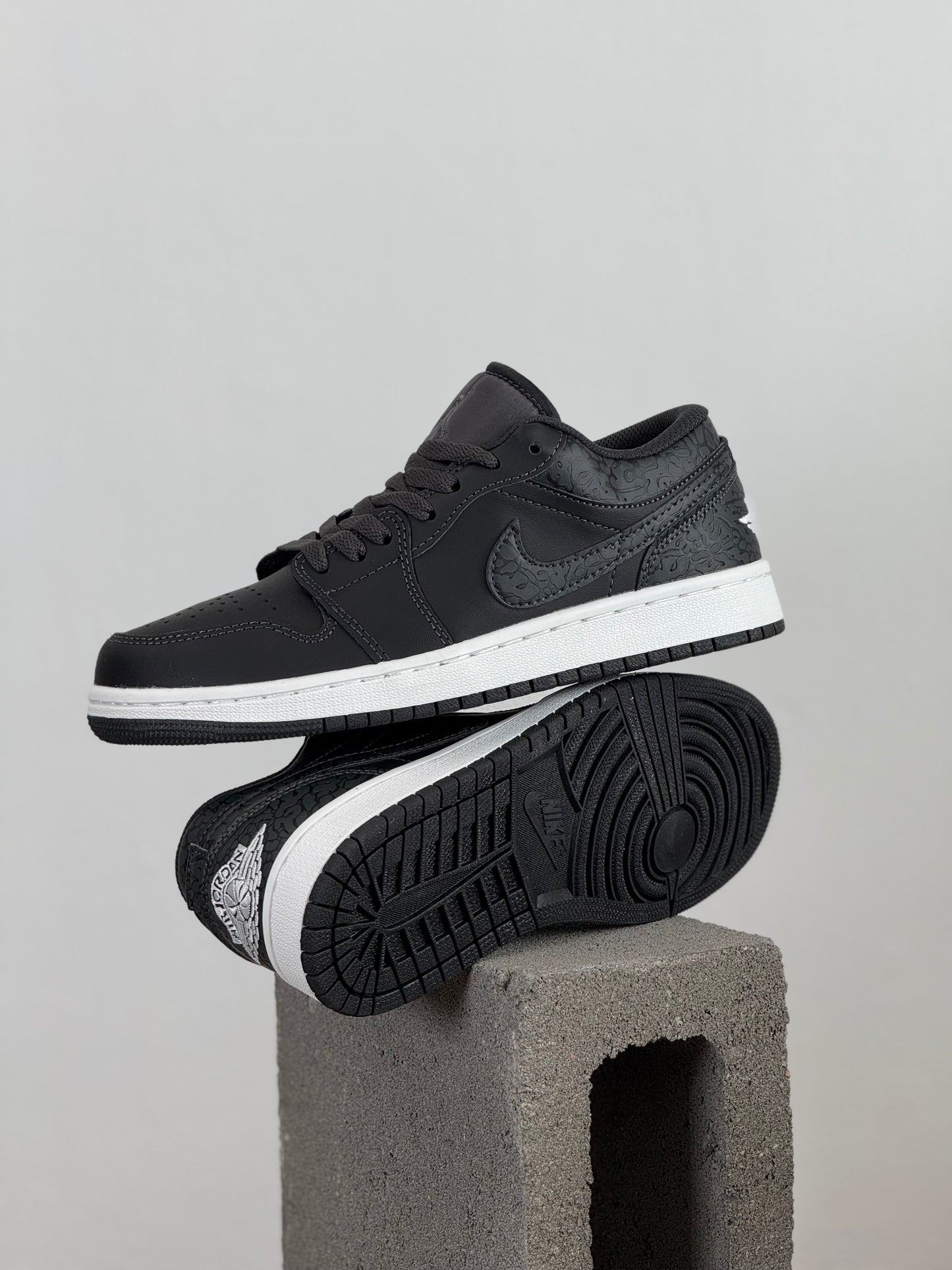 Air Jordan 1 Low Black Elephant