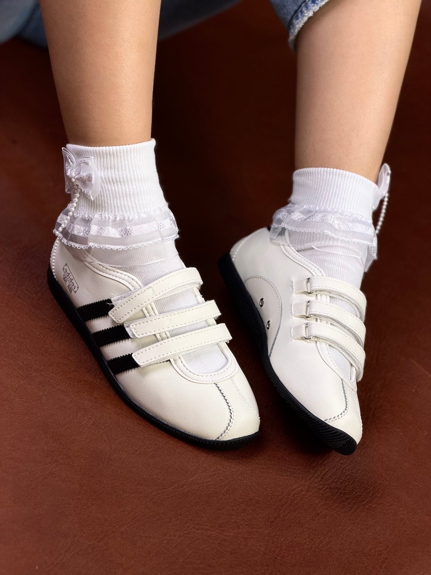 adidas ANFU Mary Jane 'White Black'