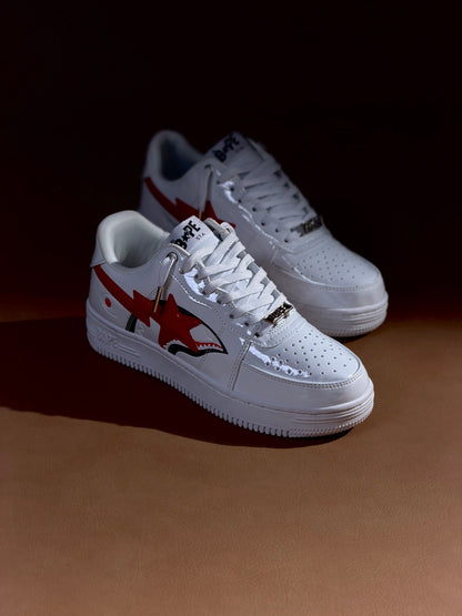 A Bathing Ape Bape Sta Low Shark White