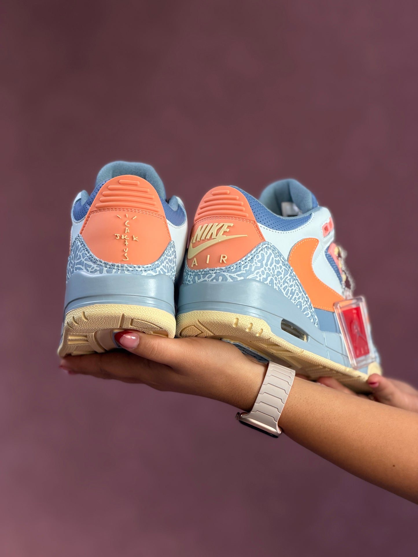 Air Jordan 3 Travis Blue Sea Orange
