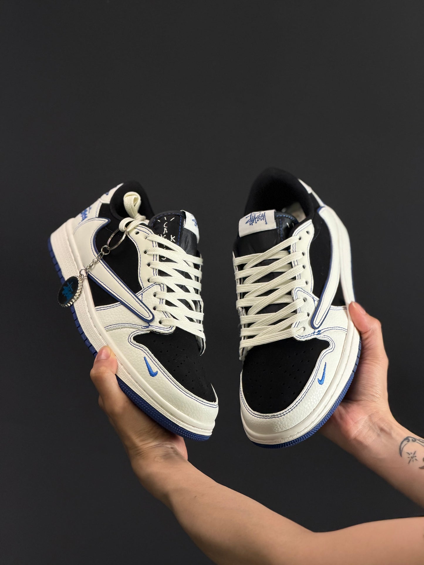 Air Jordan 1 Low Travis Custom x Stussy