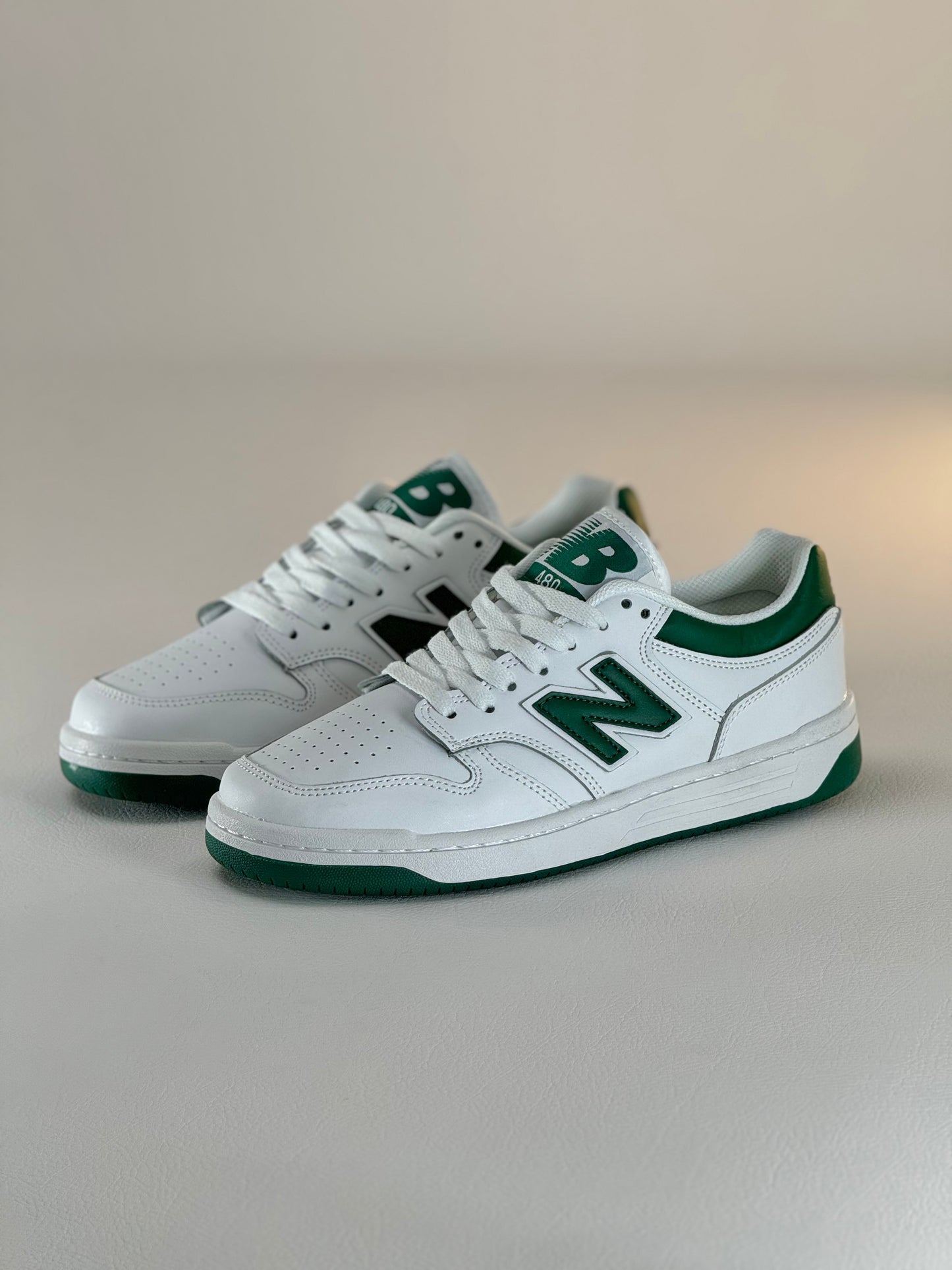 New Balance 480 White Green