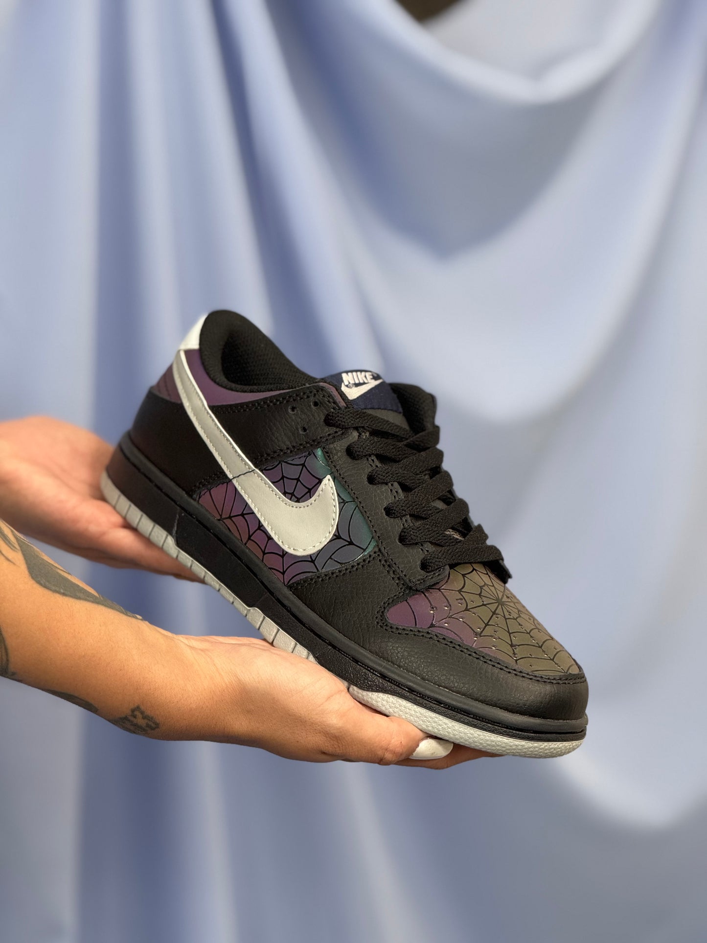 Nike Dunk Low Gs Black Spider Man