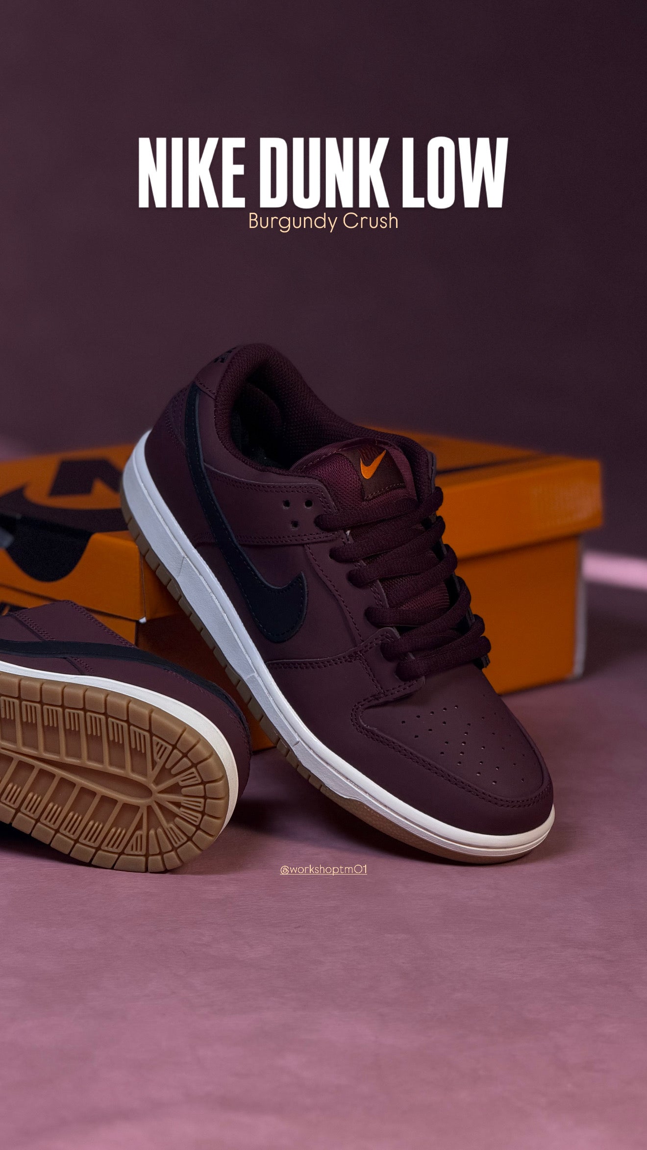 Nike SB Dunk Low Pro Burgundy Crush