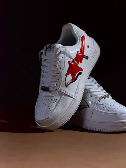 A Bathing Ape Bape Sta Low Shark White
