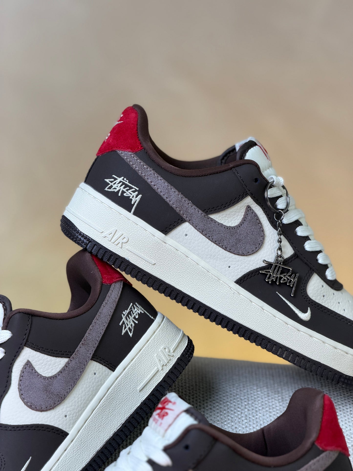 Nike Air Force One x Stussy Custom Brown