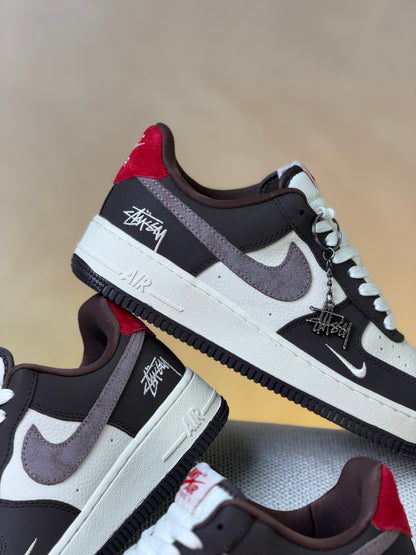 Nike Air Force One x Stussy Custom Brown