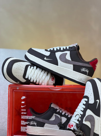 Nike Air Force One x Stussy Custom Brown