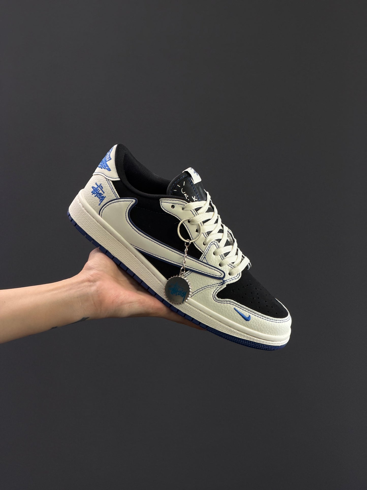 Air Jordan 1 Low Travis Custom x Stussy