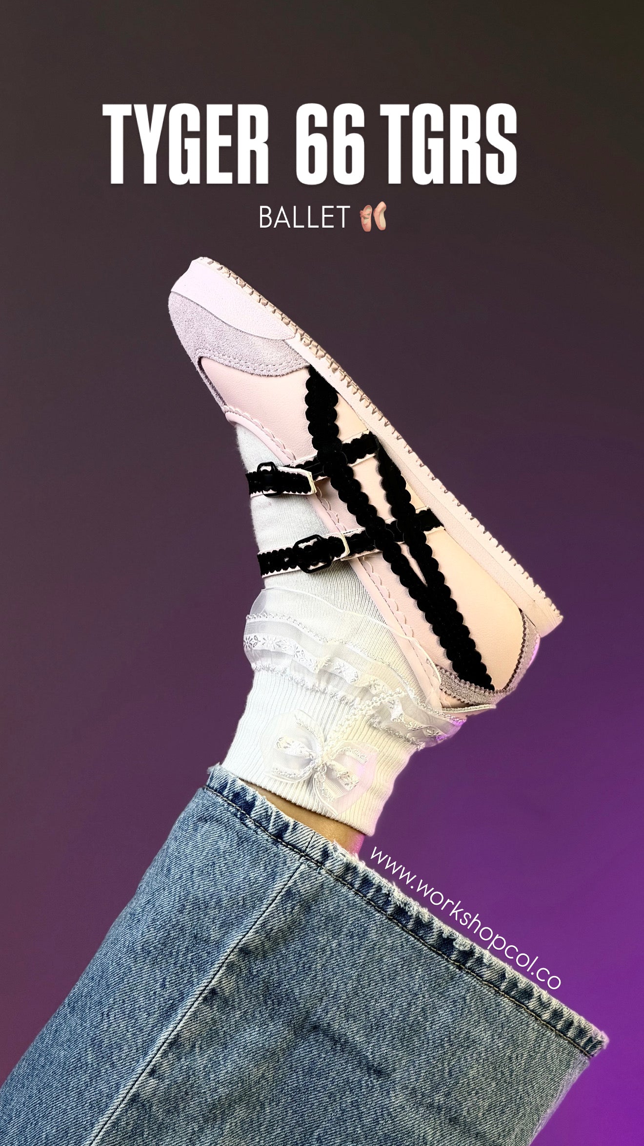 Onitsuka Tiger Mexico 66 TGRS Crystal Pink/Graphite Grey Rosa