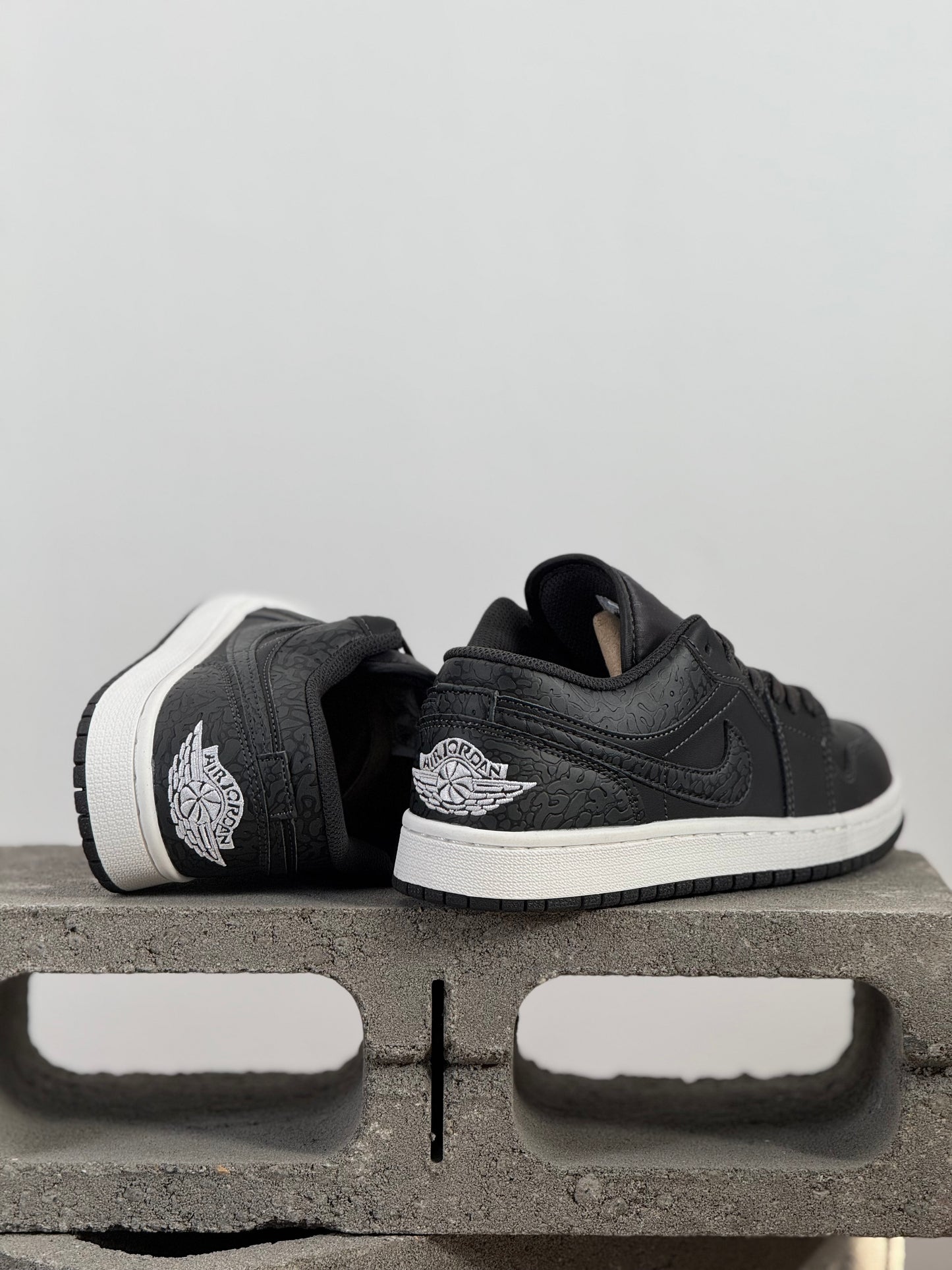 Air Jordan 1 Low Black Elephant
