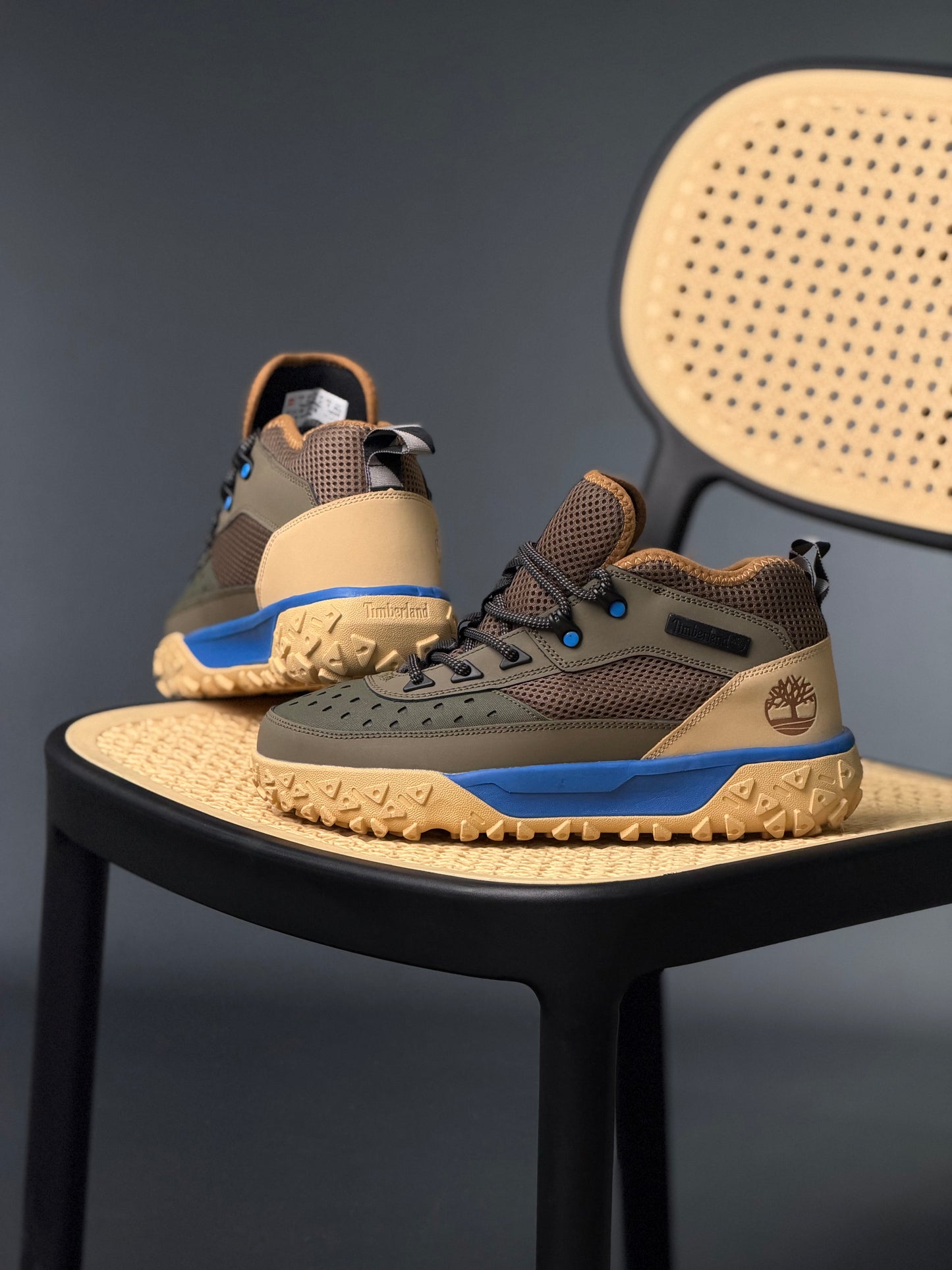 Timberland GreenStride Motion 6 hiking boot in an olive/brown colorway