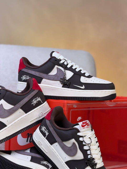 Nike Air Force One x Stussy Custom Brown