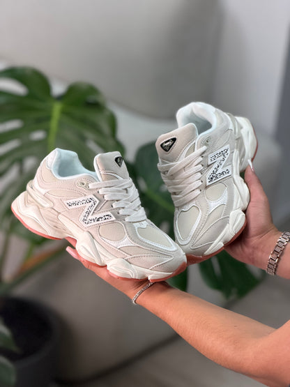 New Balance 9060 Sail Animal Print