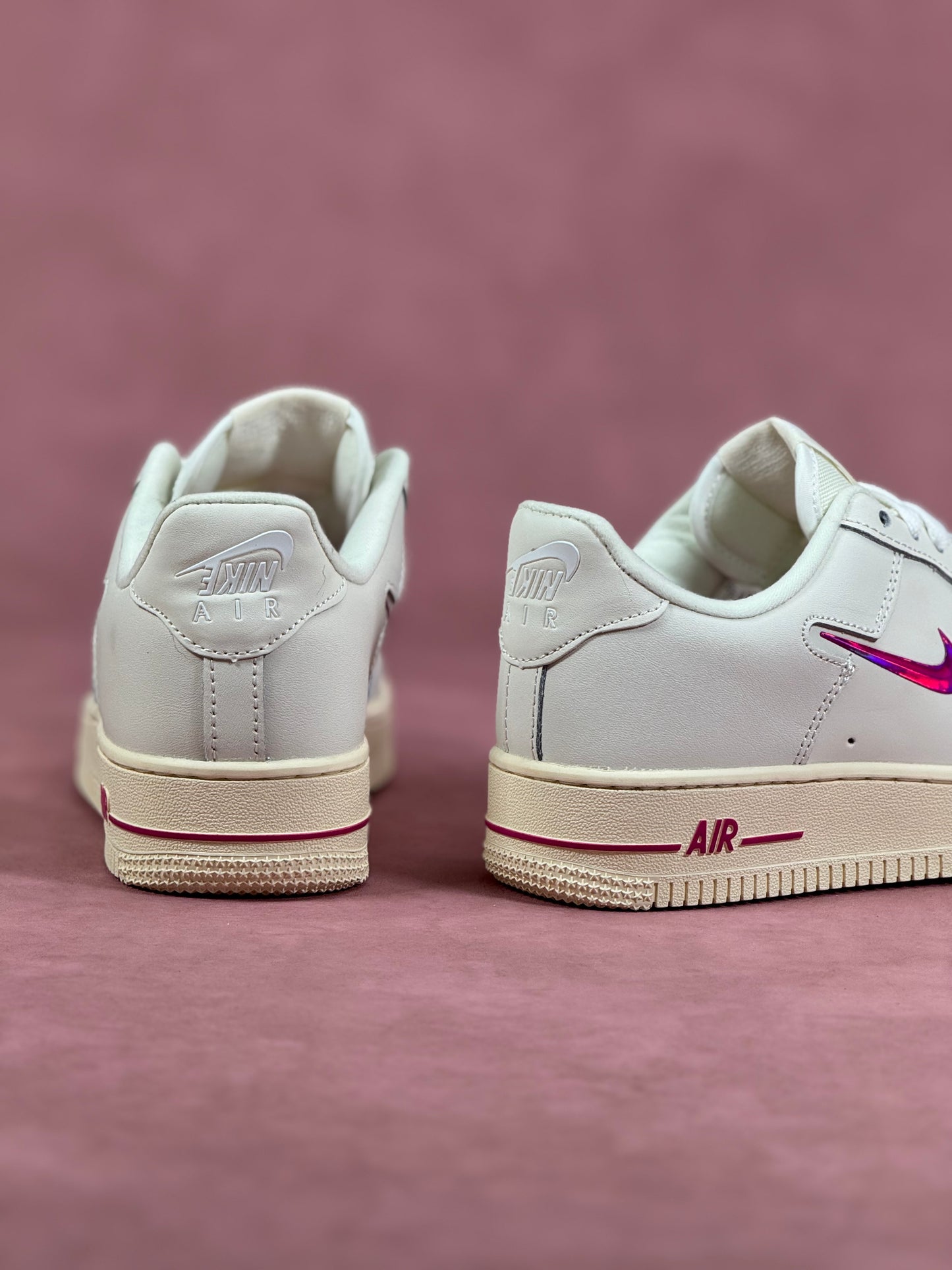 Nike Air Force One Just Do It Metallic Pink