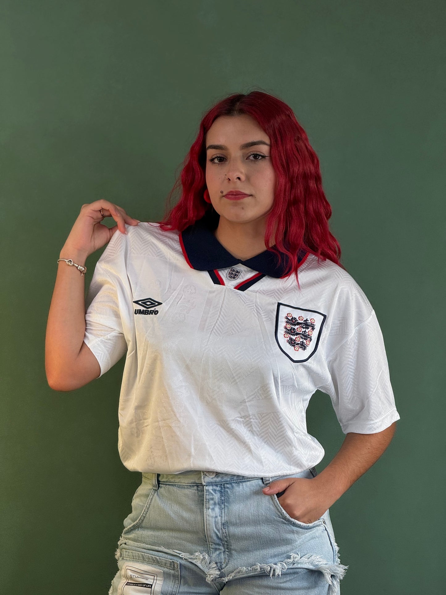 Tshirt 1993 Inglaterra Home Retro