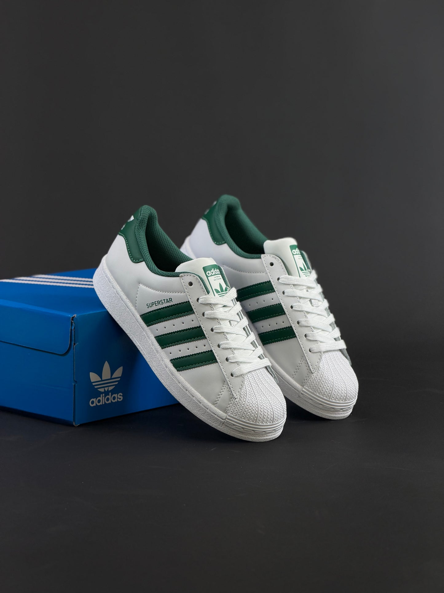Adidas Superstar White Green