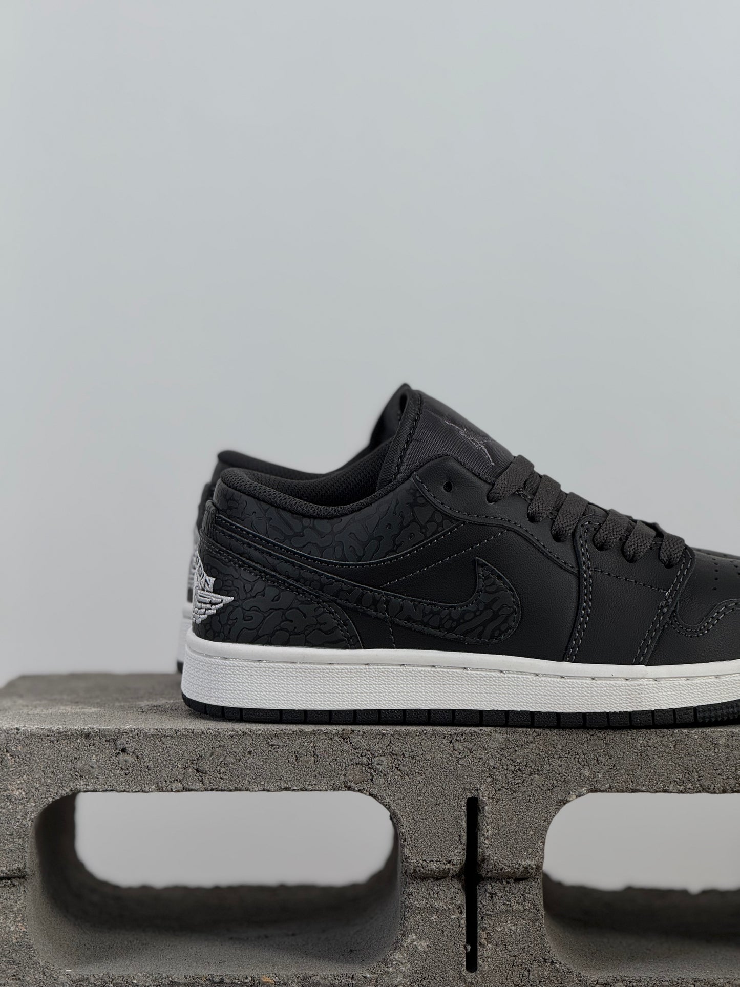 Air Jordan 1 Low Black Elephant