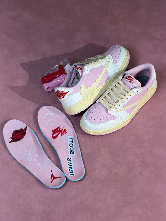 Air Jordan 1 Low x Travis Scott Shy Pink