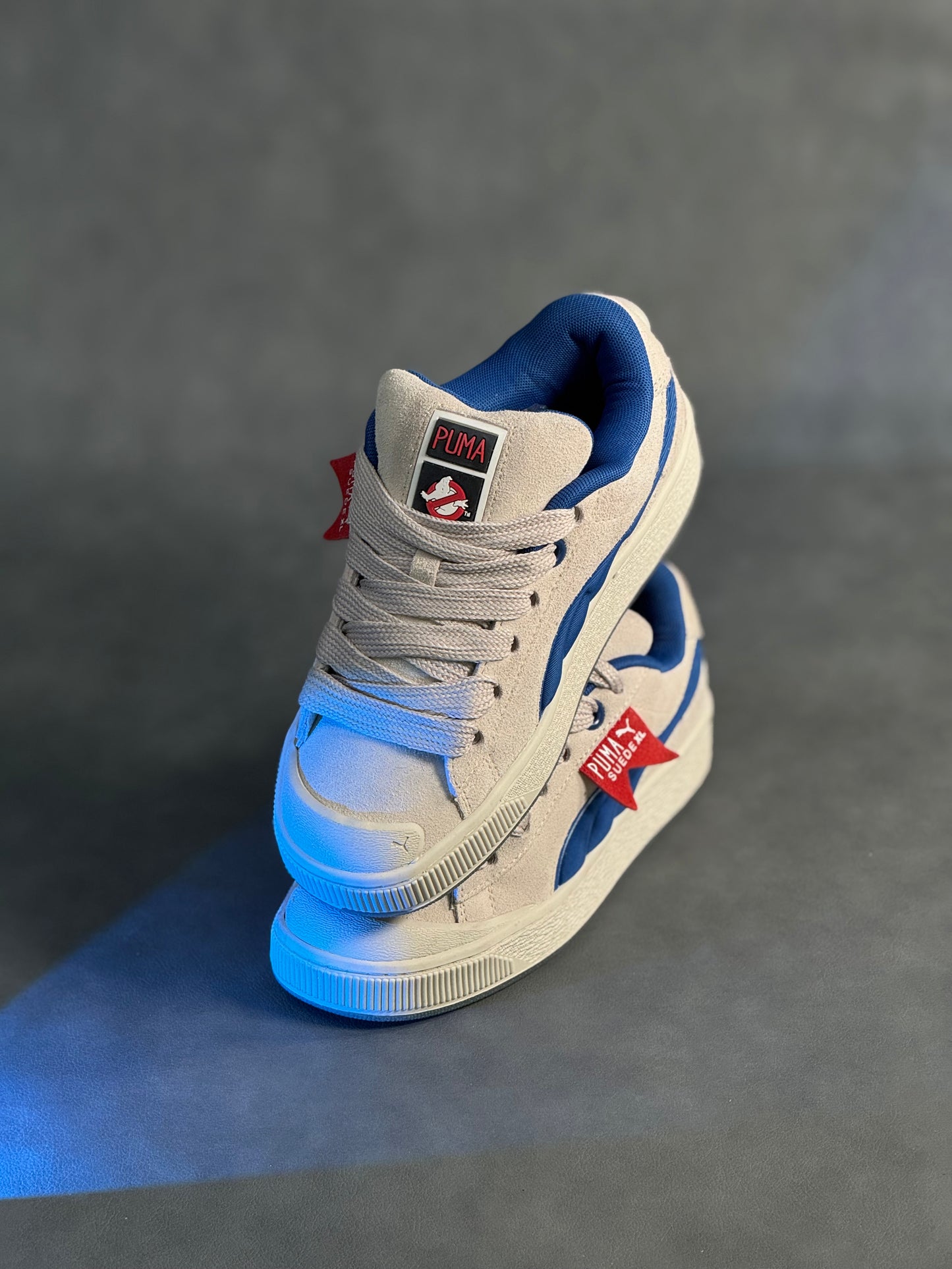 Puma Suede Xl Ghostbusters Stay Puft Marshmallow