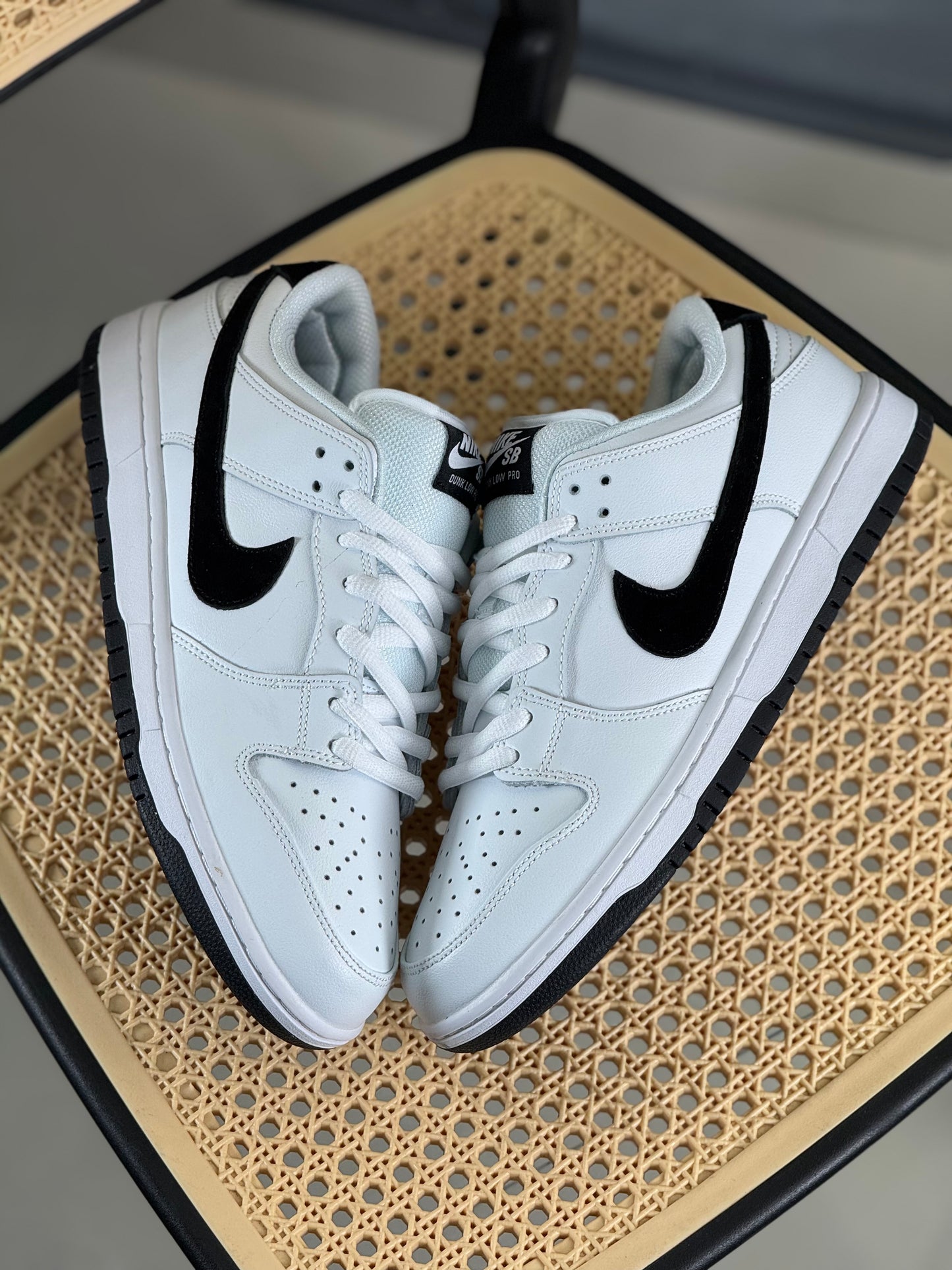 Nike SB Dunk Low Pro White and Black