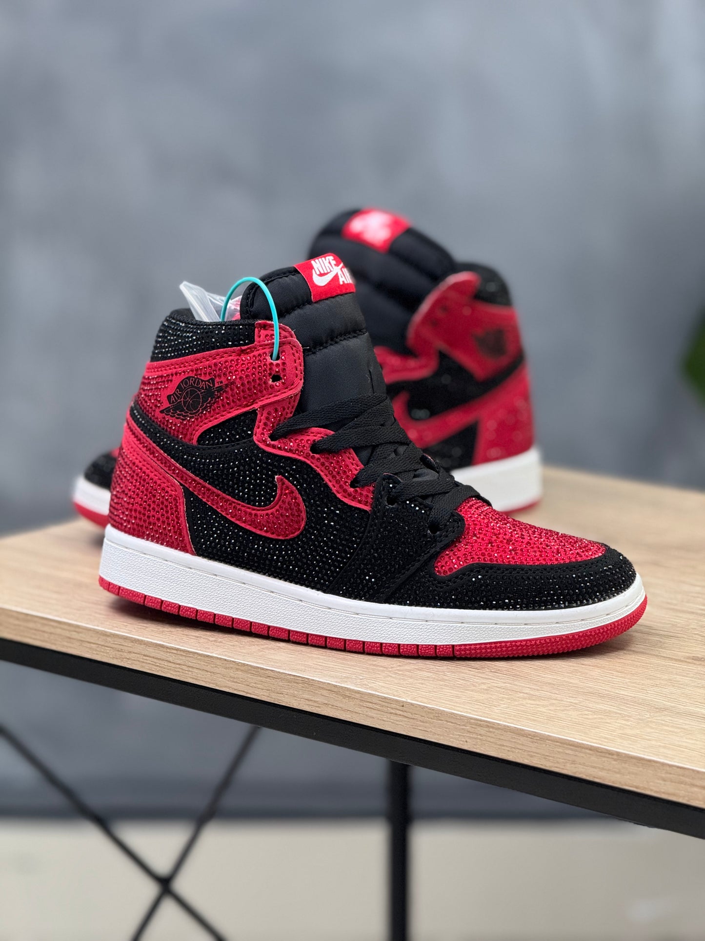 Air Jordan 1 Chicago Black Swarovski
