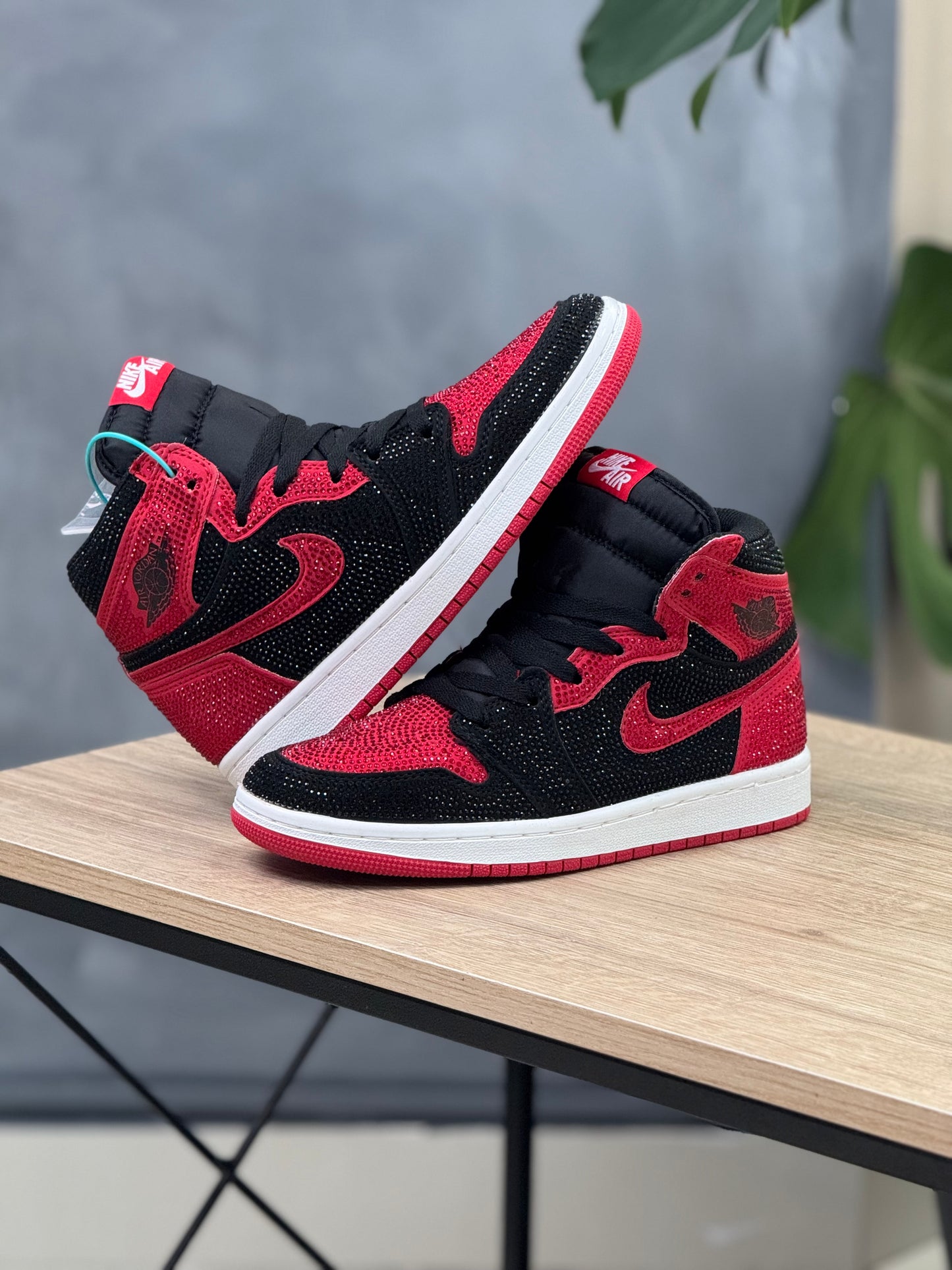 Air Jordan 1 Chicago Black Swarovski