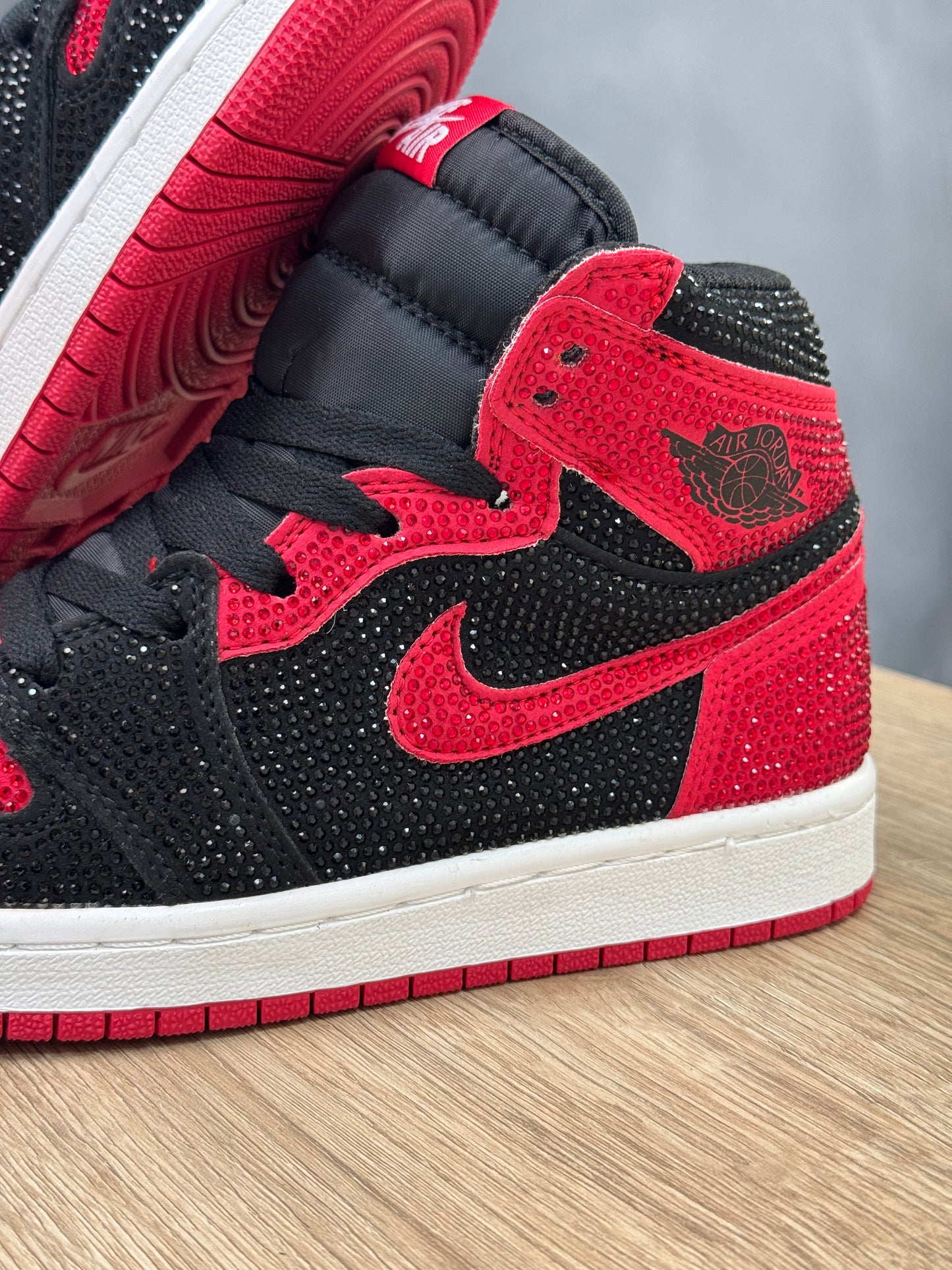 Air Jordan 1 Chicago Black Swarovski