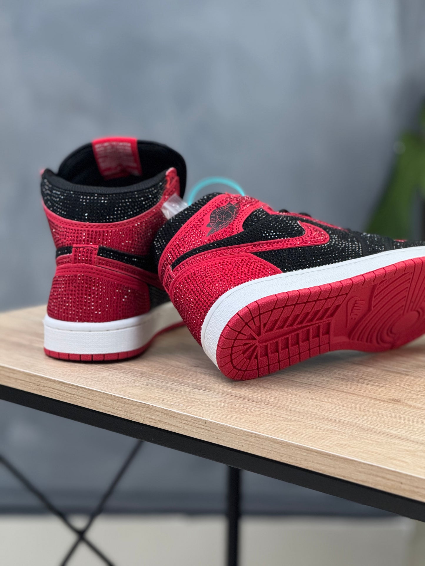Air Jordan 1 Chicago Black Swarovski